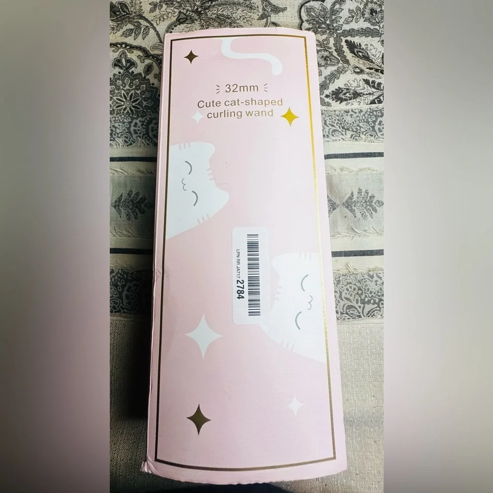 Pink Cat-Shaped Curling Wand